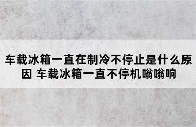 车载冰箱一直在制冷不停止是什么原因 车载冰箱一直不停机嗡嗡响